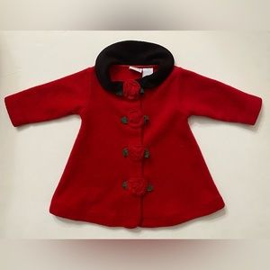 2nd step jacket baby girls red holiday fleece jacket size 12 months